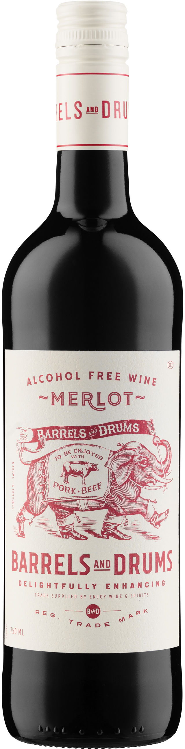 Barrels & Drums Merlot Alkoholfri