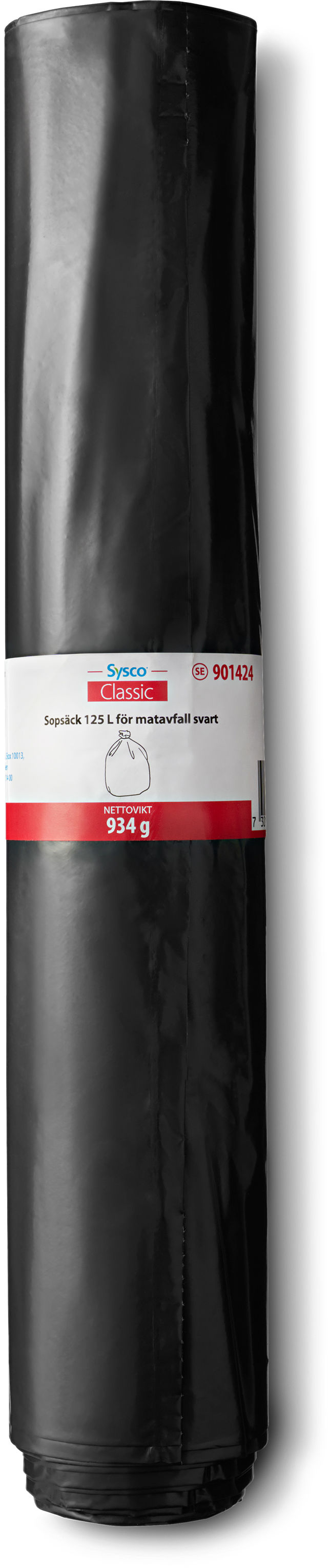 Sopsäck Matavfallssäck Coex 125L 750x1150mm 60my Svart