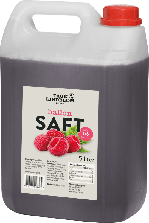 Hallonsaft 5L